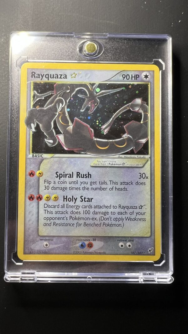 Pokémon EX Deoxys – Rayquaza [Gold Star] #107 (proxy card)