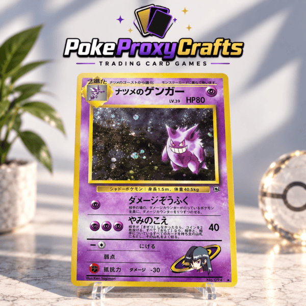 Pokémon Japanese Challenge from the Darkness – Sabrina's Gengar #094 (proxy card)