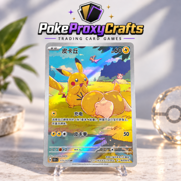 Pokémon Collection 151 – Pikachu #171 (proxy card)