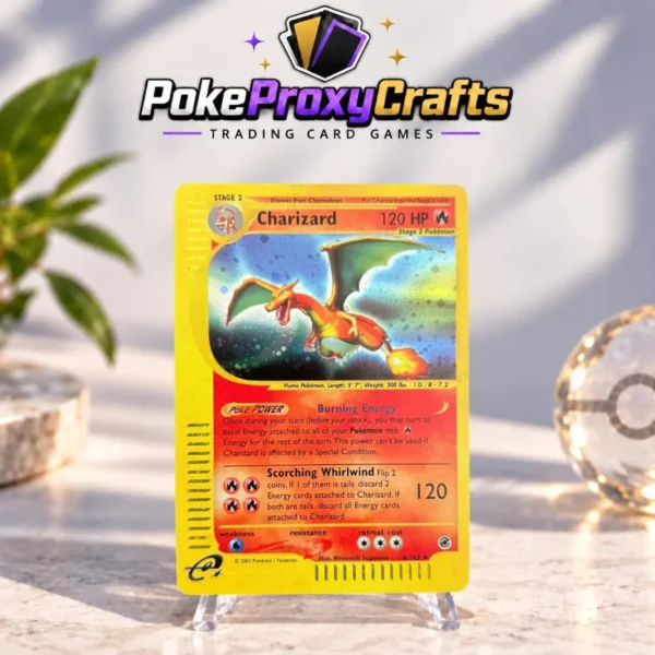 Pokémon Expedition – Charizard #6 (proxy card)