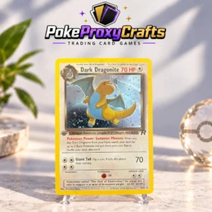 Pokémon Team Rocket – Dark Dragonite #5 (proxy card)