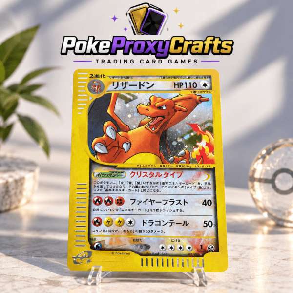 Pokémon Japanese Mysterious Mountains – Charizard [Textured] #089 (proxy card)
