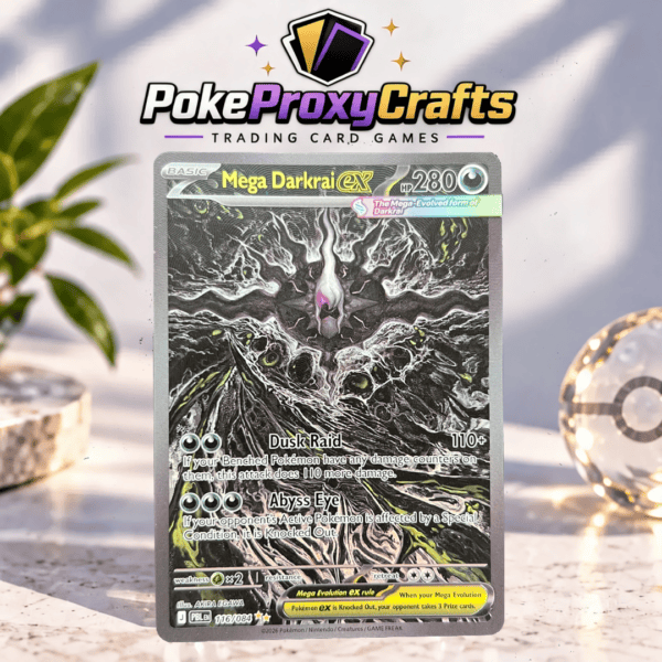 Pokémon Pitch Black – Mega Darkrai ex [Textured] #116 (proxy card)