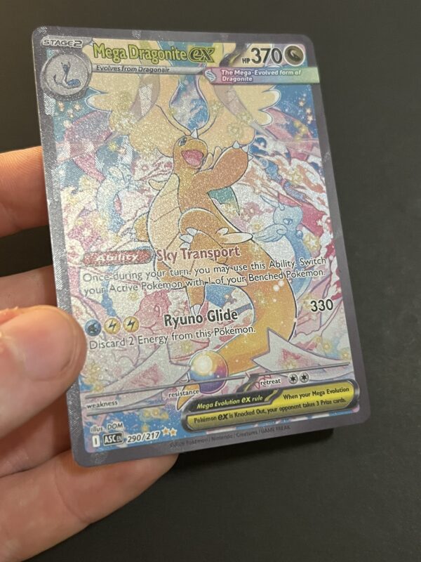 Pokémon Ascended Heroes – Mega Dragonite ex [Textured] #290 (proxy card)