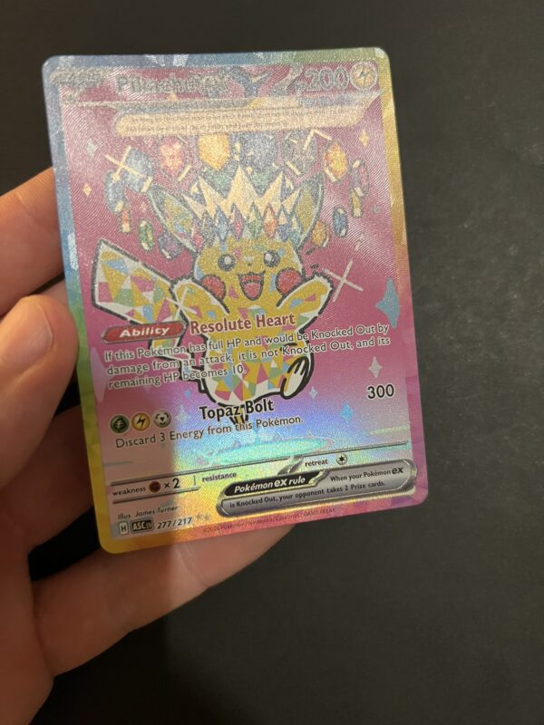 Pokémon Ascended Heroes – Pikachu ex [Textured] #277 (proxy card)