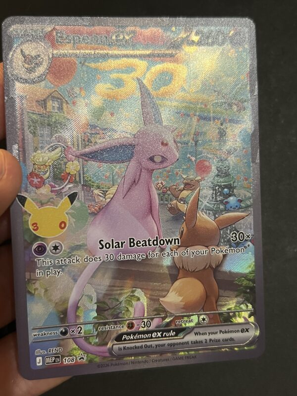 Card Set – 30th Celebration Promotional Umbreon/Espeon [Textured] (proxy cards)