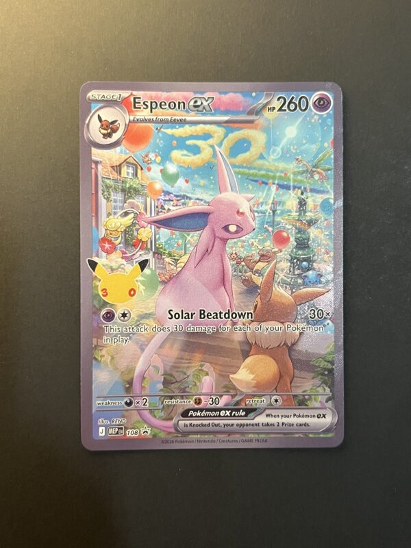 Card Set – 30th Celebration Promotional Umbreon/Espeon [Textured] (proxy cards)
