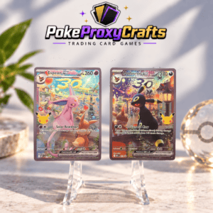 Card Set – 30th Celebration Promotional Umbreon/Espeon [Textured] (proxy cards)
