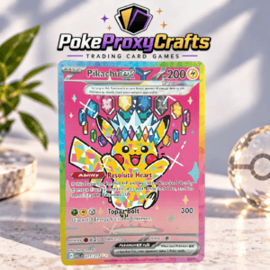 Pokémon Ascended Heroes – Pikachu ex [Textured] #277 (proxy card)